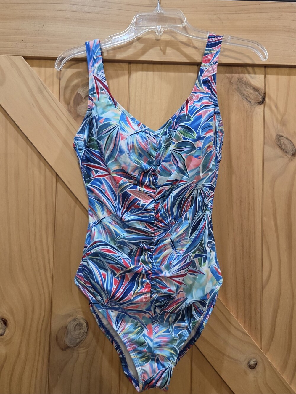NWT | Sungazer Palm Radiance Cinched Front One Piece Swimsuit | Size 8